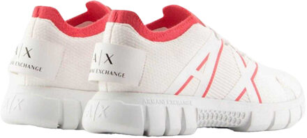 Armani Exchange Dames/Dames Contrast Trainers (Wit/Roze)
