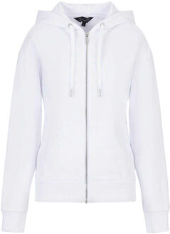 Armani Exchange Dames/Dames Full Zip Hoodie (Wit) - maat