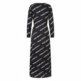 Armani Exchange Dames/Dames Logo Jurk (Zwart) - EU 36 / UK 8