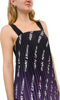 Armani Exchange Dames/Dames Repeat Logo Mouwloze Midi Dress (Veelkleurig) Groen