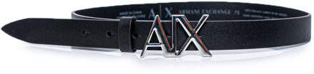 Armani Exchange Damesriem in Zwart - 80 cm
