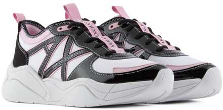 Armani Exchange Damestrainers Armani Exchange in Wit Zwart - maat Zwart en zilver