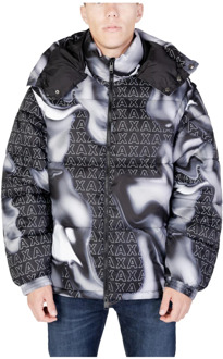 Armani Exchange Gedrukte hoodie jas, heren herfst/winter Armani Exchange , Multicolor , Heren - S,Xs
