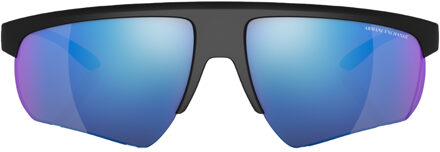 Armani Exchange Gespiegelde zonnebril (Blauw/Zwart) Zwart/blauw