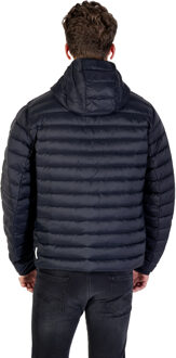 Armani Exchange Gewatteerde Hooded Jacket Donkerblauw