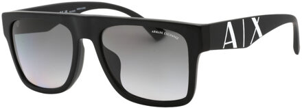 Armani Exchange grijze gradiëntlens matzwarte zonnebril