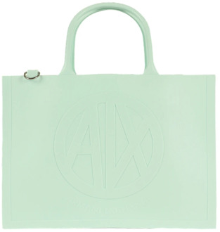 Armani Exchange Groene Synthetische Handtas voor Vrouwen Armani Exchange , Green , Dames - ONE Size