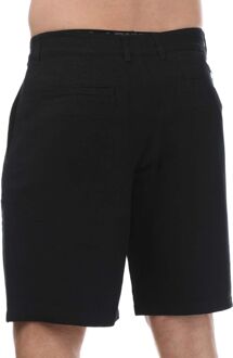 Armani Exchange Heren Armani Exchange Linnen Rayon Twill Shorts in Navy - maat