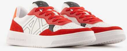 Armani Exchange Heren Armani Exchange Trainers in Wit rood - maat
