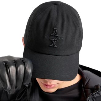 Armani Exchange heren baseballpet Zwart - One Size