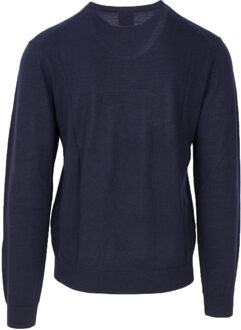 Armani Exchange Heren Gebreide Trui In Blauw - M