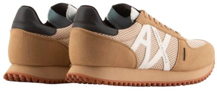 Armani Exchange Heren Sportschoenen (Beige/Wit/Zwart) - maat