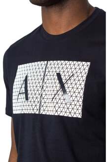 Armani Exchange Heren T-Shirt In Blauw - XS