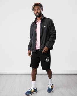 Armani Exchange Herenjas Met Opbergbare Kap - maat XL Zwart