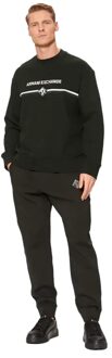 Armani Exchange herensweatshirt met ruitpatroon Zwart - L