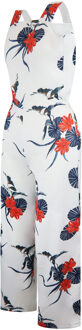 Armani Exchange Hibiscus Wit jumpsuit voor dames - EU 16 / UK 0
