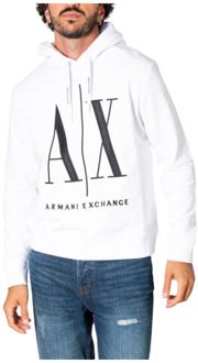 Armani Exchange Hoodie Armani Exchange , White , Heren - 2Xl,L