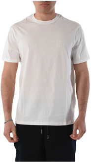 Armani Exchange Katoenen T-shirt met borstlogo Armani Exchange , White , Heren - 2Xl,Xl,L,M,S