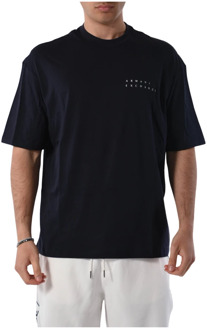 Armani Exchange Katoenen T-shirt met logo Armani Exchange , Blue , Heren - Xl,L,M,S