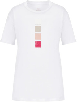 Armani Exchange Klassiek T-shirt Armani Exchange , White , Dames - Xl,L,M,S