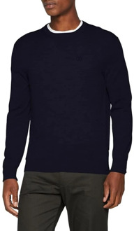 Armani Exchange Klassieke Crewneck Sweater Armani Exchange , Blue , Heren