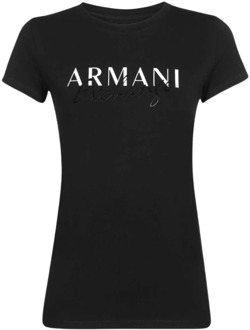 Armani Exchange Klassieke Stijl T-Shirt, Diverse Kleuren Armani Exchange , Black , Dames - L,M,Xs