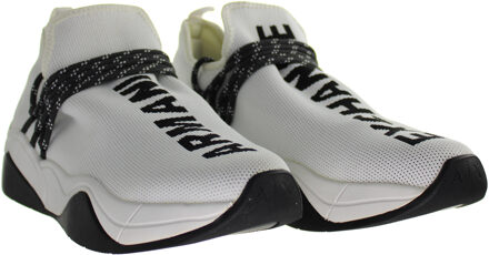 Armani Exchange Knit Wit Gemêleerde Damestrainers - maat EU 34 / UK 2