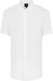 Armani Exchange Korte mouw overhemden Wit
