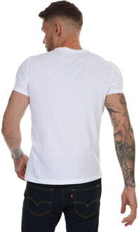 Armani Exchange Logo T-Shirt voor heren in white Wit - M