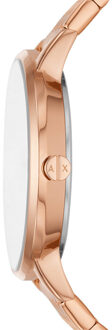 Armani Exchange Lola Dames Horloge Rosékleurig AX7145SET Roségoud - One Size
