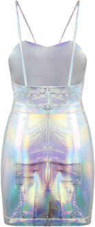 Armani Exchange Metallic Vrouwen Zilver Jurk - EU 16 / UK 0