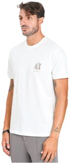 Armani Exchange Milano AX T-shirt voor heren Wit - S