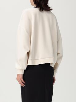 Armani Exchange Ontspannen Pasvorm Lange Mouw Top Ivoor