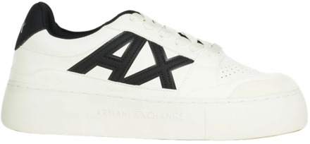 Armani Exchange Platform Court Sneakers Armani Exchange , White , Dames - 39 Eu,37 EU
