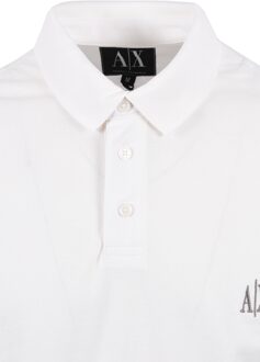 Armani Exchange Regular Polo Shirt Off White Wit - M