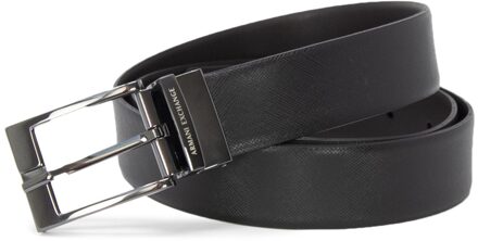 Armani Exchange Riem van leer Zwart - 1 maat