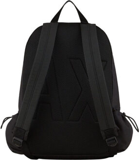 Armani Exchange Rugzak met logo (Zwart/Rood) - maat