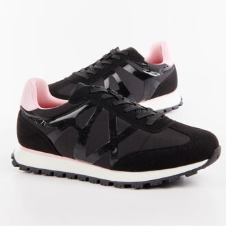 Armani Exchange Shine damessneaker - maat EU 38 Zwart