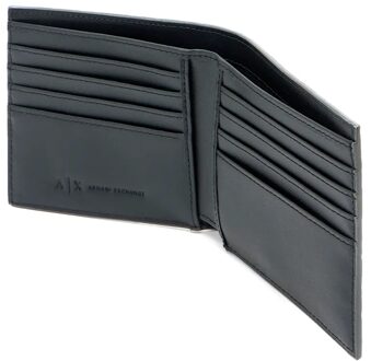 Armani Exchange Signature damesportemonnee Zwart - One Size