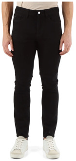 Armani Exchange Skinny Fit Jeans Vijf Zakken J14 Armani Exchange , Black , Heren - W38,W34,W40,W33