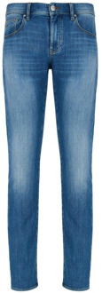 Armani Exchange Slim Indigo Denim Jeans voor Mannen Armani Exchange , Blue , Heren - W32,W34,W38,W30,W31,W36,W33