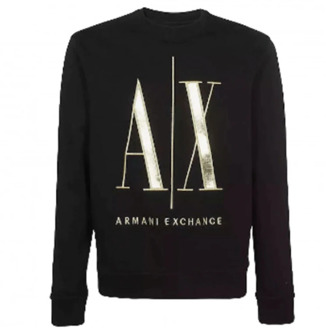 Armani Exchange Stijlvolle Noir Sweatshirt voor Mannen Armani Exchange , Black , Heren - Xl,Xs