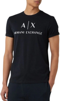 Armani Exchange T-shirt met logo Donkerblauw - XL