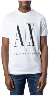 Armani Exchange T-shirt met logoprint Wit - S
