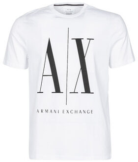 Armani Exchange T-shirt met logoprint Wit - XL