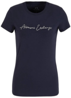 Armani Exchange T-Shirts Armani Exchange , Blue , Dames - Xl,L,M,S,Xs