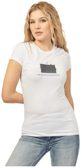 Armani Exchange T-Shirts Armani Exchange , White , Dames - 2Xl,Xl,L,M,S,Xs