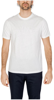 Armani Exchange T-Shirts Armani Exchange , White , Heren - 2Xl,Xl,L,M,S,Xs