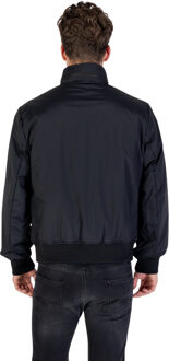 Armani Exchange Voorzijde met rits Jas Zwart