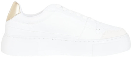 Armani Exchange Witte Sneakers met reliëflogo Armani Exchange , White , Dames - 39 Eu,40 Eu,36 EU